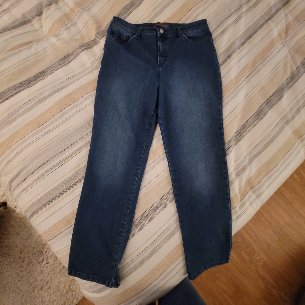 Gloria Vanderbilt Dark Blue Straight Leg Jeans